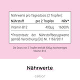 2er-Set Vitamin B12 Tropfen 2 x 50ml (Himbeere) - vegan & hochdosiert - mit Geschmack