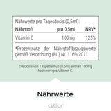Vitamin C Tropfen 50ml (Limette) - Hochdosiert & vegan - 100-Tage-Vorrat