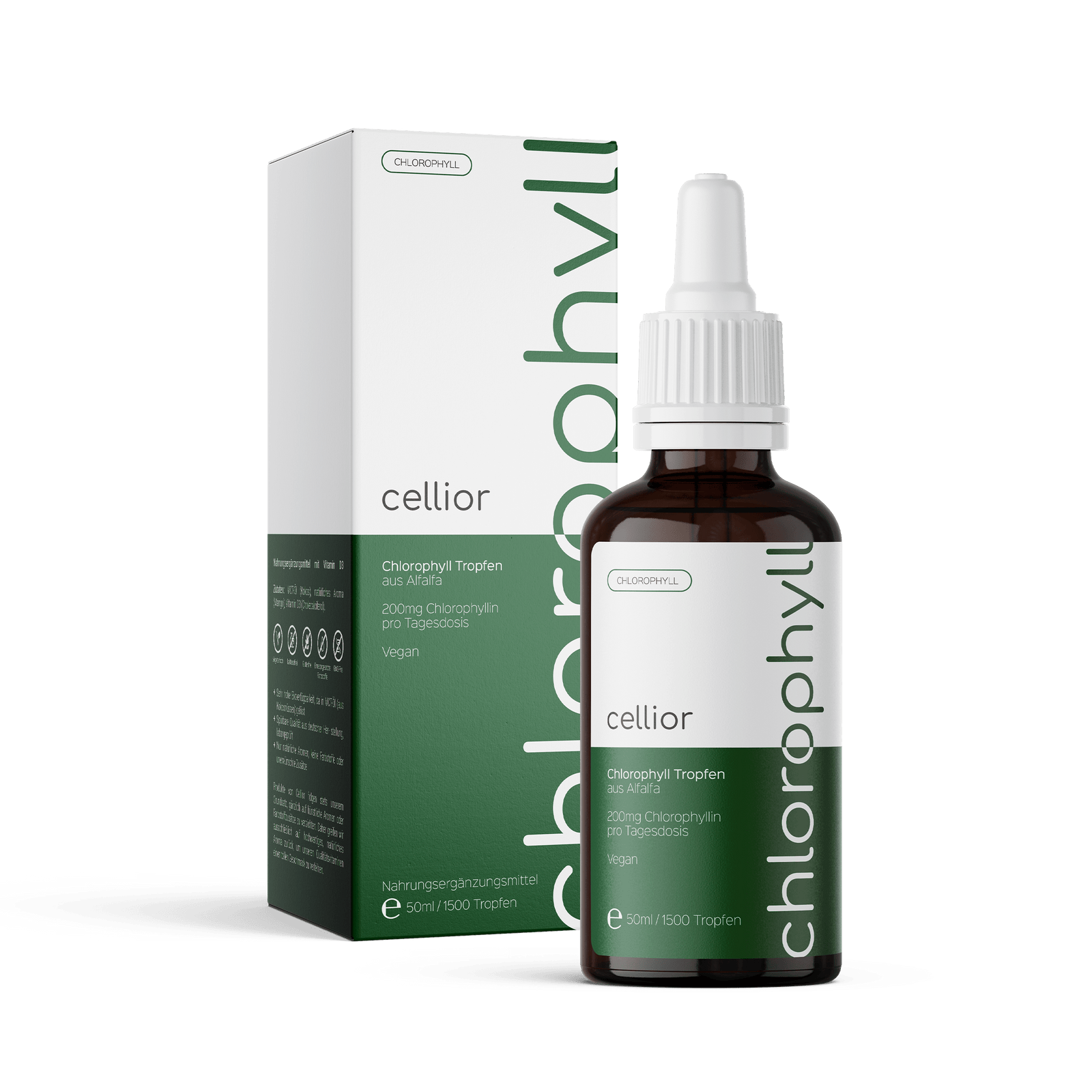 Chlorophyll Tropfen 50ml - Aus Alfalfa