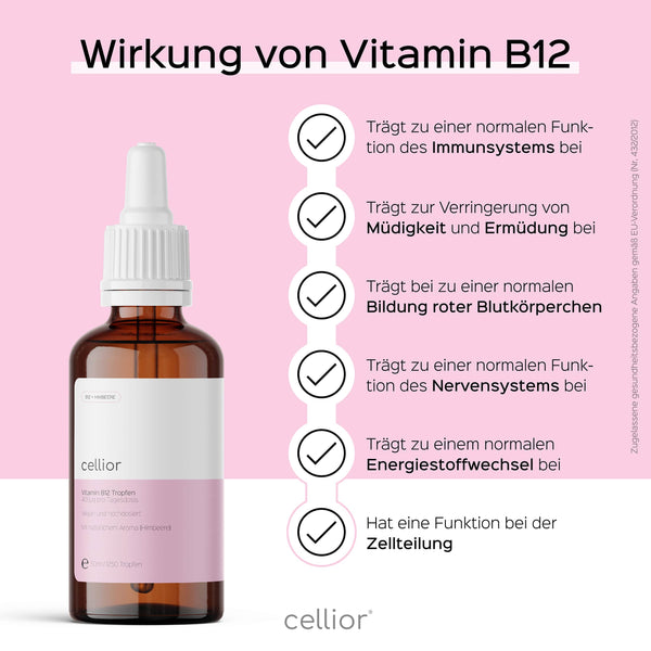 Vitamin-Set mit 1x Vitamin D3 Tropfen (Mango) und 1x Vitamin B12 Tropfen (Himbeere) - hochdosiert